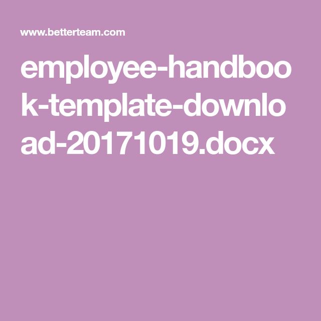 download asurion employee handbook
